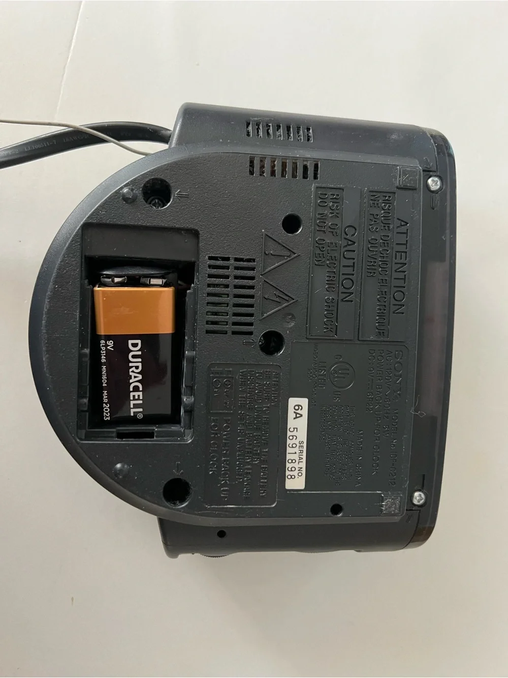 Sony icf c1212